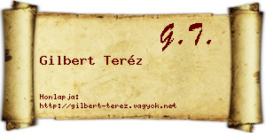 Gilbert Teréz névjegykártya